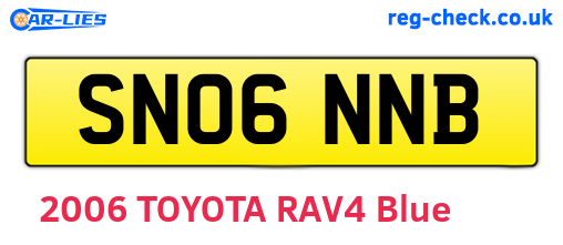 SN06NNB are the vehicle registration plates.