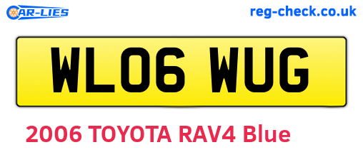 WL06WUG are the vehicle registration plates.