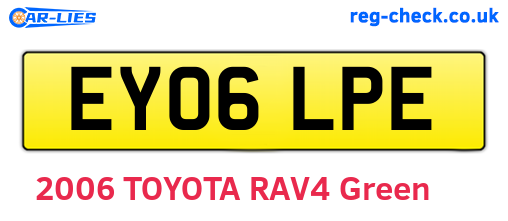 EY06LPE are the vehicle registration plates.