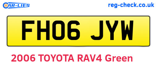 FH06JYW are the vehicle registration plates.