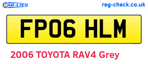 FP06HLM are the vehicle registration plates.