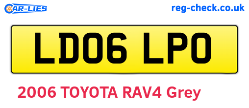 LD06LPO are the vehicle registration plates.