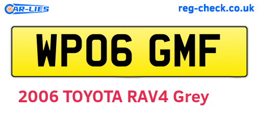 WP06GMF are the vehicle registration plates.