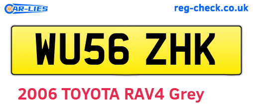 WU56ZHK are the vehicle registration plates.