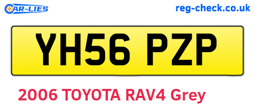 YH56PZP are the vehicle registration plates.