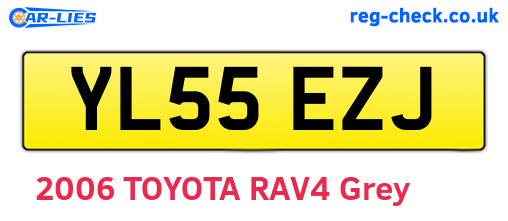 YL55EZJ are the vehicle registration plates.