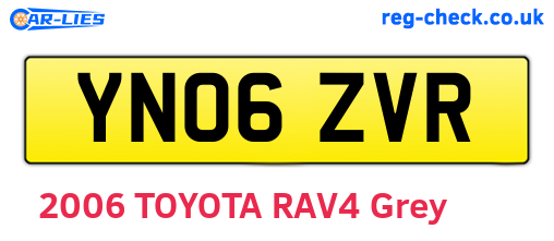 YN06ZVR are the vehicle registration plates.