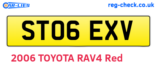 ST06EXV are the vehicle registration plates.
