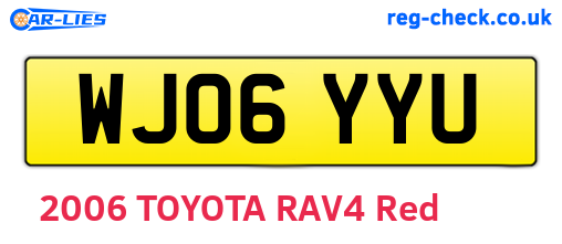 WJ06YYU are the vehicle registration plates.