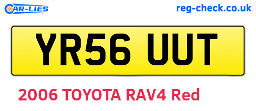 YR56UUT are the vehicle registration plates.