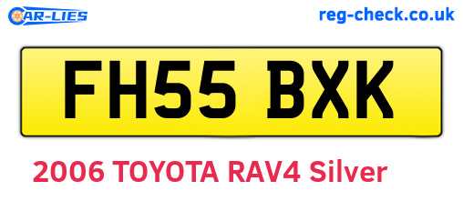 FH55BXK are the vehicle registration plates.