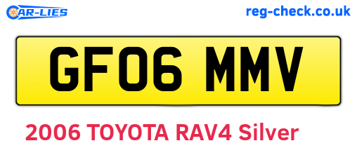 GF06MMV are the vehicle registration plates.