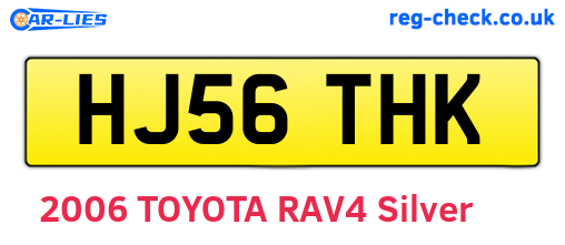 HJ56THK are the vehicle registration plates.