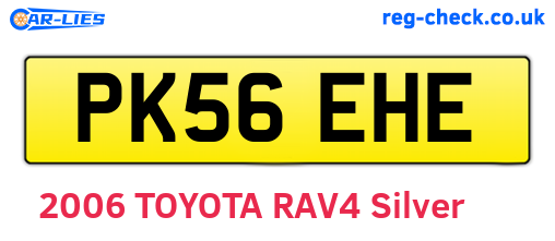 PK56EHE are the vehicle registration plates.