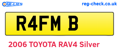 R4FMB are the vehicle registration plates.