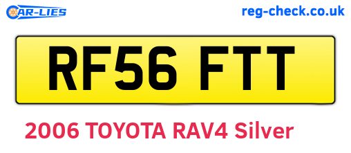 RF56FTT are the vehicle registration plates.