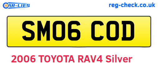 SM06COD are the vehicle registration plates.