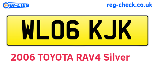 WL06KJK are the vehicle registration plates.