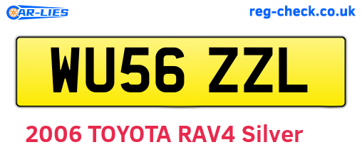 WU56ZZL are the vehicle registration plates.