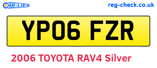 YP06FZR are the vehicle registration plates.