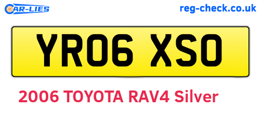 YR06XSO are the vehicle registration plates.