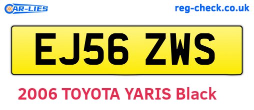 EJ56ZWS are the vehicle registration plates.