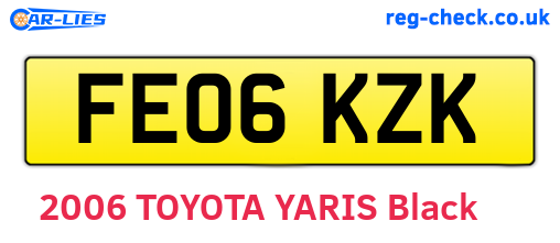 FE06KZK are the vehicle registration plates.