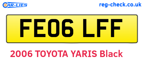 FE06LFF are the vehicle registration plates.