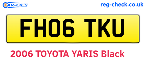 FH06TKU are the vehicle registration plates.