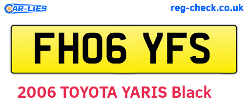 FH06YFS are the vehicle registration plates.