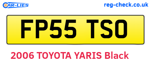 FP55TSO are the vehicle registration plates.