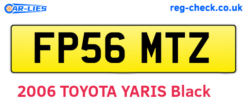 FP56MTZ are the vehicle registration plates.