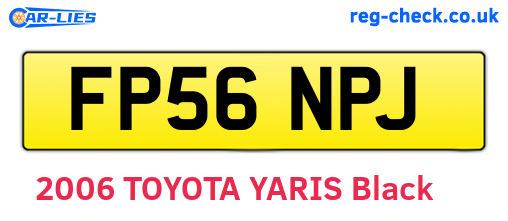 FP56NPJ are the vehicle registration plates.
