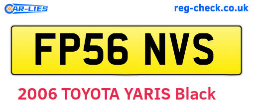 FP56NVS are the vehicle registration plates.