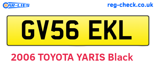GV56EKL are the vehicle registration plates.