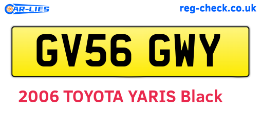 GV56GWY are the vehicle registration plates.