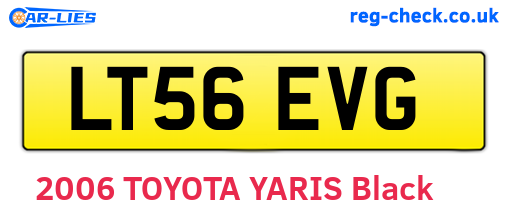LT56EVG are the vehicle registration plates.