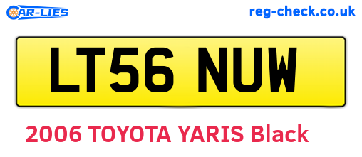 LT56NUW are the vehicle registration plates.
