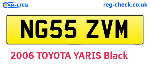 NG55ZVM are the vehicle registration plates.