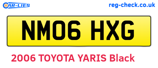 NM06HXG are the vehicle registration plates.