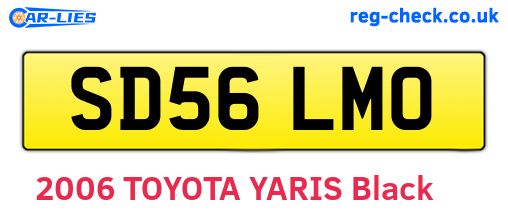 SD56LMO are the vehicle registration plates.