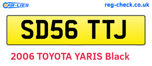SD56TTJ are the vehicle registration plates.