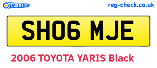 SH06MJE are the vehicle registration plates.