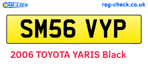 SM56VYP are the vehicle registration plates.