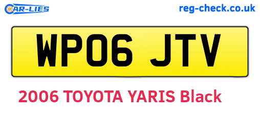 WP06JTV are the vehicle registration plates.