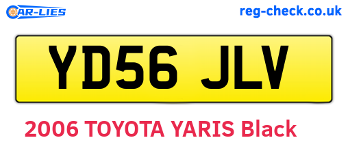 YD56JLV are the vehicle registration plates.