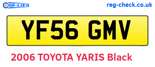 YF56GMV are the vehicle registration plates.
