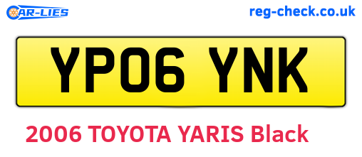 YP06YNK are the vehicle registration plates.