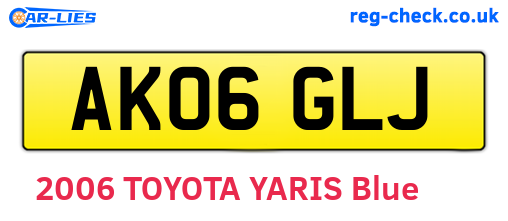 AK06GLJ are the vehicle registration plates.