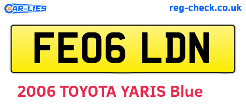 FE06LDN are the vehicle registration plates.
